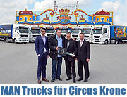 Sieben neue MAN TGX für Circus Krone - Größter Circus Europas modernisiert seinen Fuhrpark (Foto: MAN)